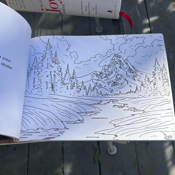 The Official Bob Ross Coloring Book The Colors of the Four Seasons Unused - Picture 6 of 8